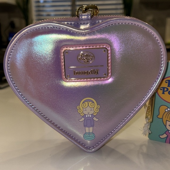 LOUNGEFLY Polly Pocket Zip Around Wallet, NWT. - Picture 2 of 6